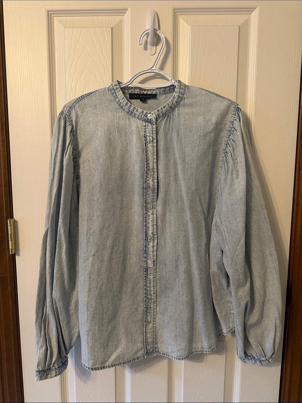 Jane and Delancey Light Blue Denim Button-Down Shirt